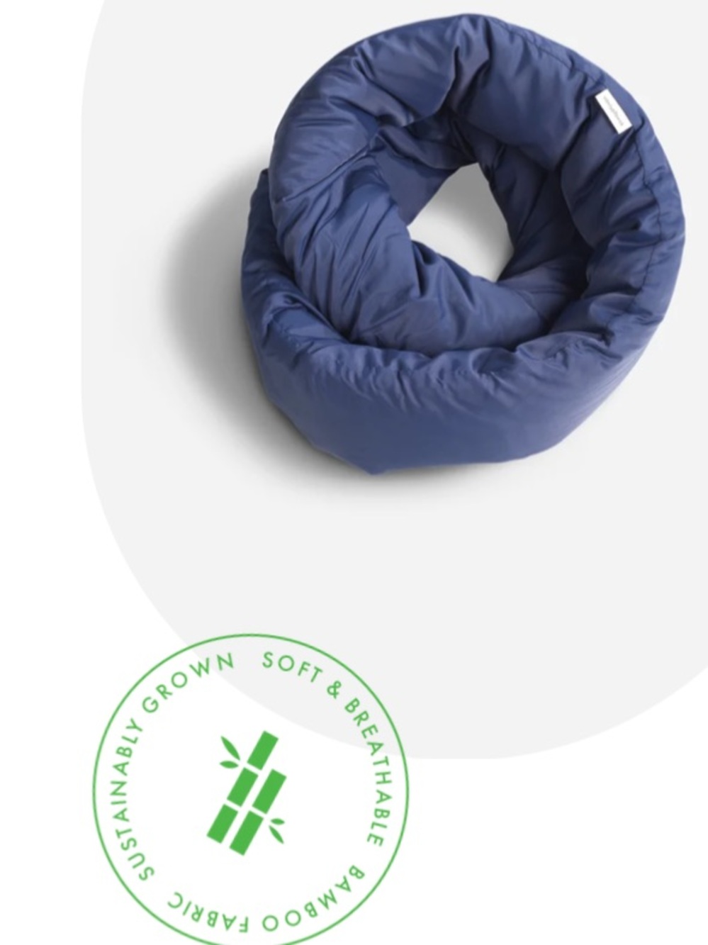 Plush Navy Travel Neck Pillow - Women’s Comfort Wrap